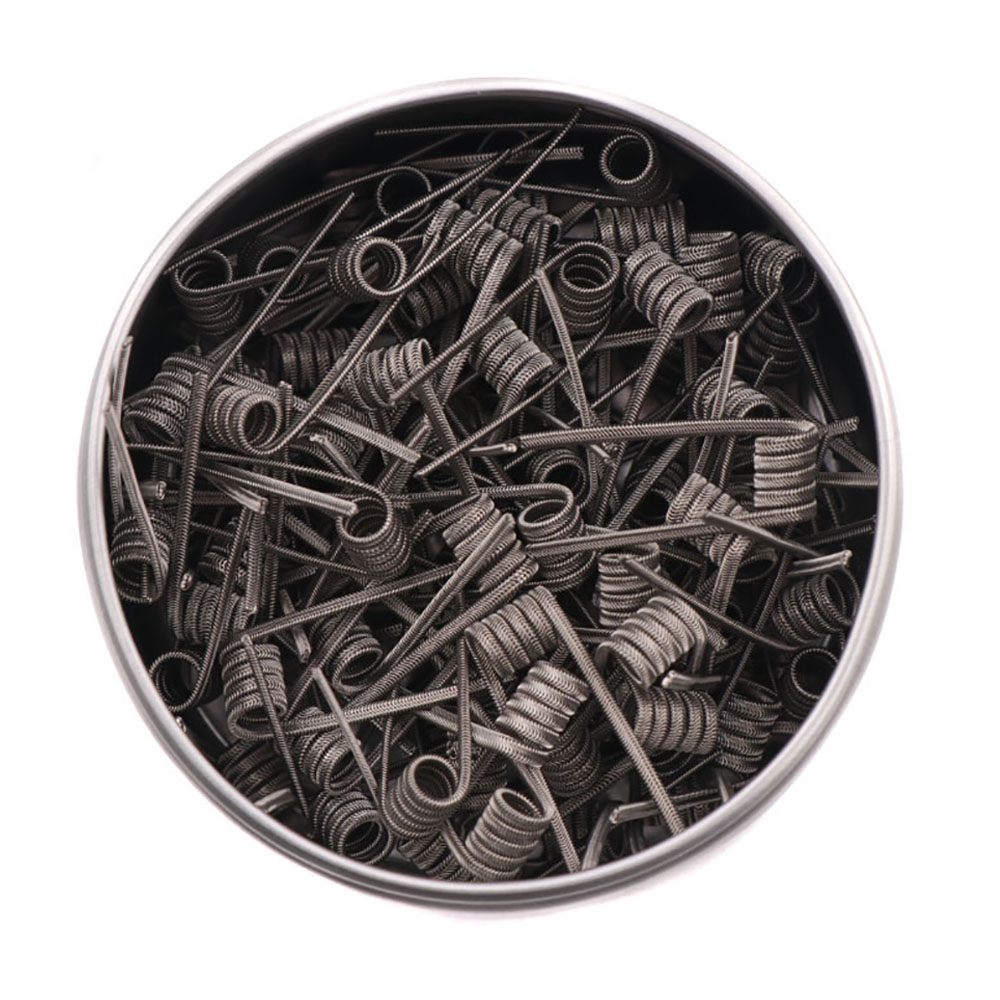 Clapton Wire Pre Built - YENİ XFKM 100 ADET/kutu NI80/A1/SS316L Alien