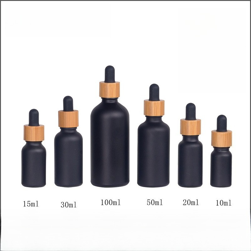 Juice Bottle Dropper - 2/5/10 adet 5/10/15/20/30/50/100 ml Mat Siyah