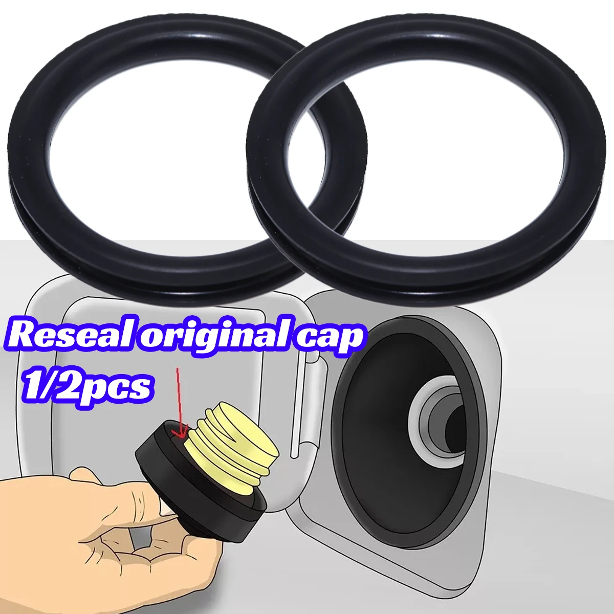 Tank O-Ring Seal - 1/2 adet Depo Kapağı Contası Audi