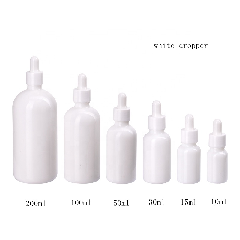 Juice Bottle Dropper - Damlalık şişeler beyaz porselen cam 5-100ML