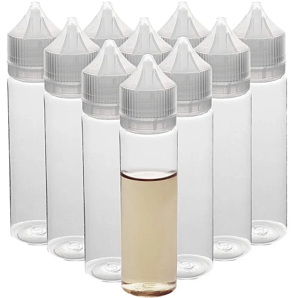 Juice Bottle Dropper - 50 adet 30/60/100/120ml boş plastik damlalıklı