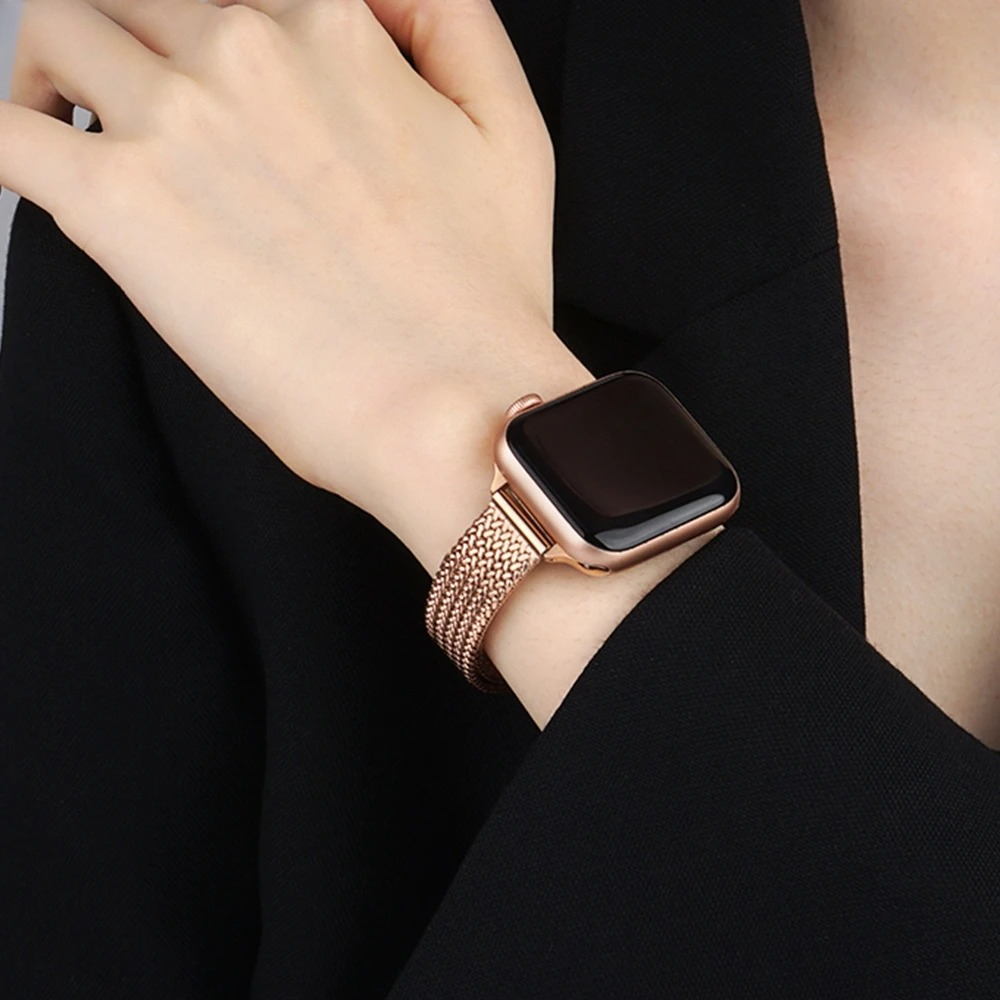 Apple Watch Series 9 8 7 6 SE  - Mesh Coil Strip incelemesi ve fiyatı