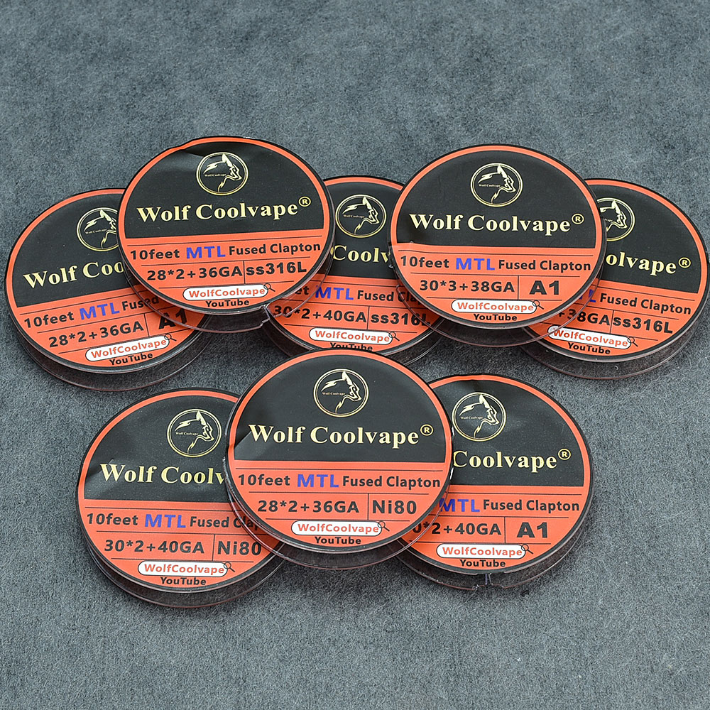 10Feet NI80/A1/SS316L MTL sigo - Clapton Wire Pre Built incelemesi ve fiyatı