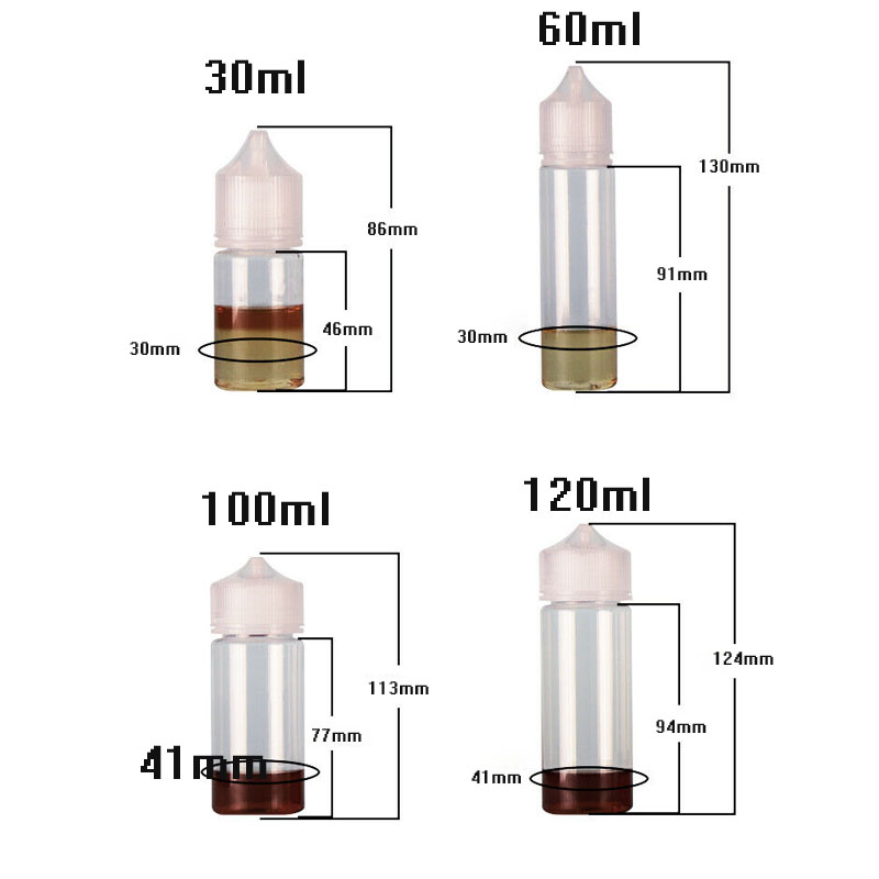 5 adet 30ml/60ml/100ml/120ml P - Juice Bottle Dropper incelemesi ve fiyatı