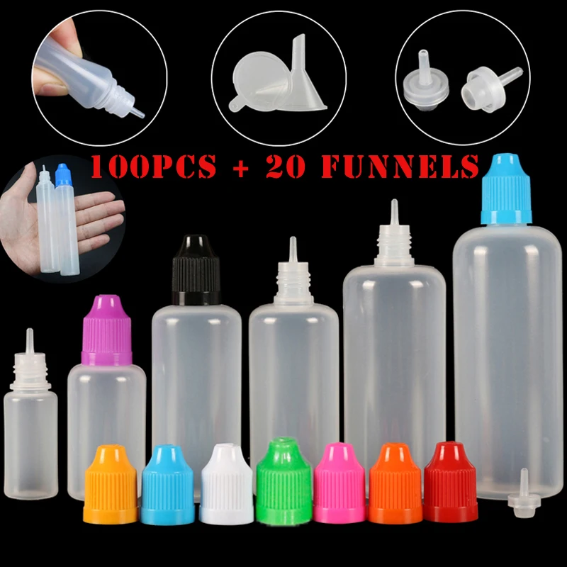100 adet 3/5/10/15/20/30/50/10 - Juice Bottle Dropper incelemesi ve fiyatı