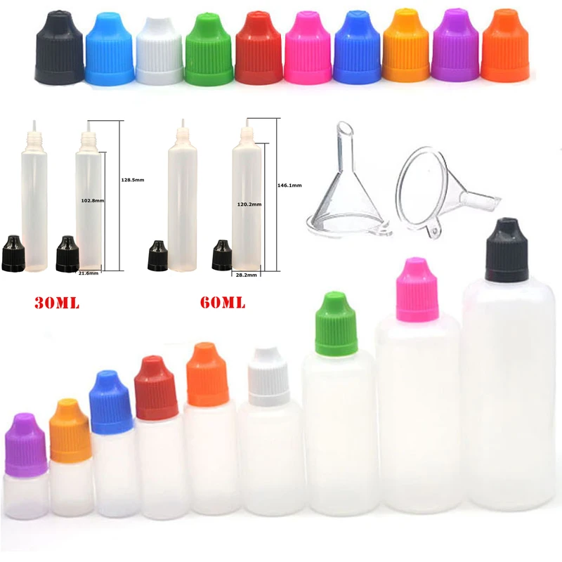 100 adet 3/5/10/15/20/30/50/10 - Juice Bottle Dropper incelemesi ve fiyatı