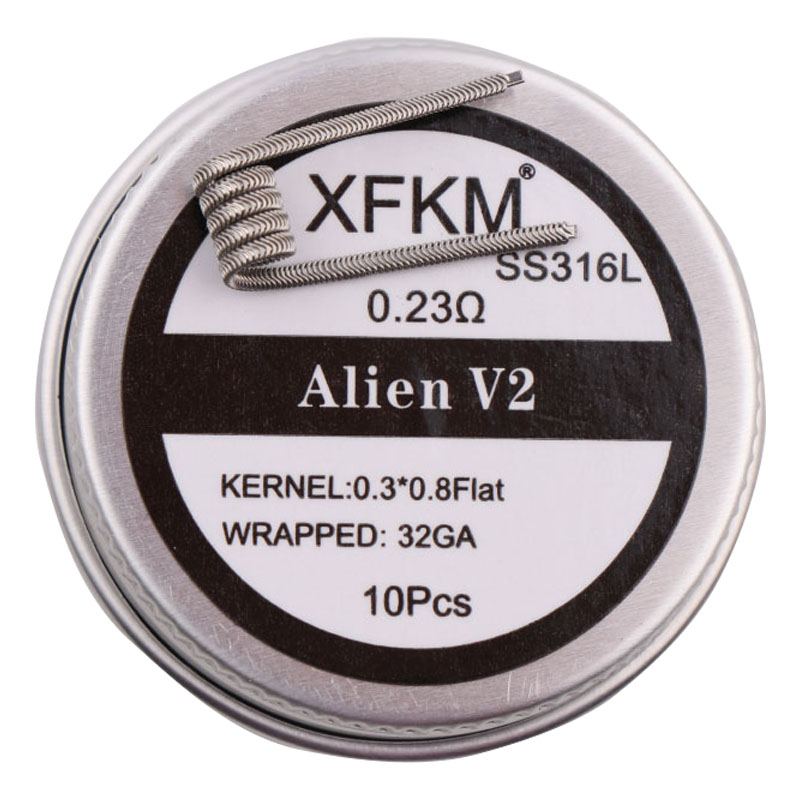 Yeni XFKM NI80/A1/SS316L 10 ad - Clapton Wire Pre Built incelemesi ve fiyatı